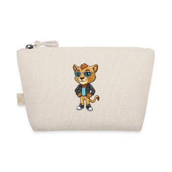 Baby Funny Cartoon Kawaii Jacket Sunglasses - Organic Pouch - nature - Front