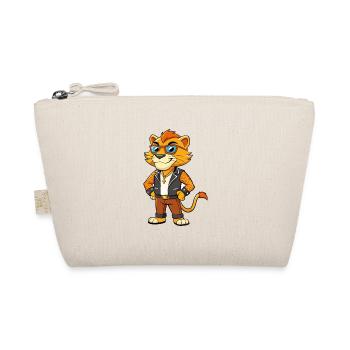 Liger Hybrid Lion Tiger Funny Cartoon Kawaii Jacke - Organic Pouch - nature - Front