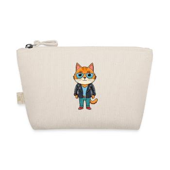 Britische Falte Kurzhaar Lustige Cartoon Kawaii Jacke - Bio-Täschchen - Natur - Vorne