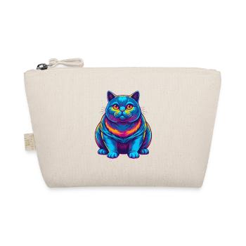 Britisch Kurzhaar Katze Rasse Karikatur Kawaii Tier - Bio-Täschchen - Natur - Vorne