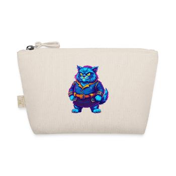 Highlander Katzenrasse Cartoon Kawaii Tier Haustier - Bio-Täschchen - Natur - Vorne