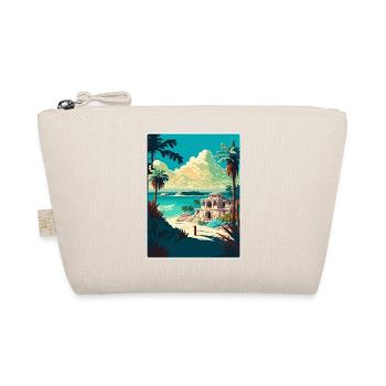 Tulum Reise Poster Souvenir WPA Postkarte Malerei - Bio-Täschchen - Natur - Vorne