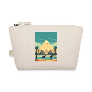 Le Caire, Égypte, Grandes Pyramides De Gizeh, Affiche De Voyage - Trousse biologique - nature - Devant