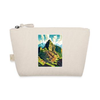 Machu Picchu Peru Reise Poster Souvenir Farbe WPA - Bio-Täschchen - Natur - Vorne