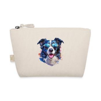 Border Collie avec lunettes de soleil - Trousse biologique - nature - Devant