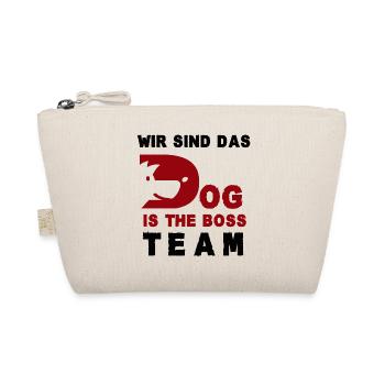 WIR SIND DAS DOG IS THE TEAM Hundehalter - Bio-Täschchen - Natur - Vorne