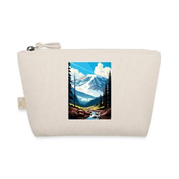 Mount Rainier Nationalpark Reiseposter Souvenir - Bio-Täschchen - Natur - Vorne