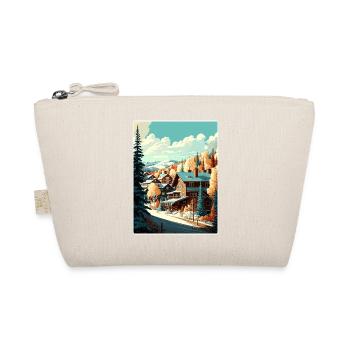 Park Ski Skifahren Reise Poster Souvenir Farbe WPA - Bio-Täschchen - Natur - Vorne