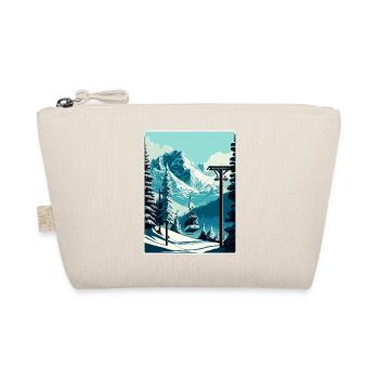 Verbier Ski Ski Voyage Affiche Peinture Souvenir WP - Trousse biologique - nature - Devant