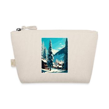 Val D Isere Ski Reise Poster Souvenir Farbe WPA - Bio-Täschchen - Natur - Vorne
