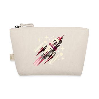 Rétro SpaceAge Rocket Vector Design - Trousse biologique - nature - Devant