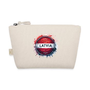 Made in Lettland Geschenk - Bio-Täschchen - Natur - Vorne