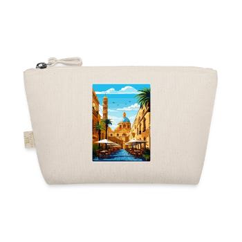 Palermo Sicily Town Italy Travel Poster Souvenir - Organic Pouch - nature - Front