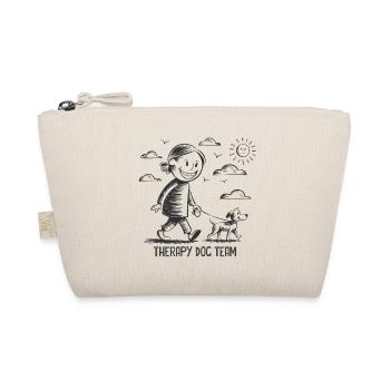 Therapy Dog Team Therapiehund - Organic Pouch - nature - Front