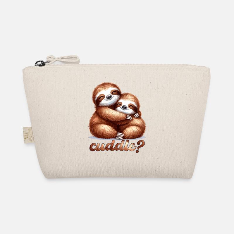 Faultiere Faultier kuscheln Geschenk Bio-Täschchen