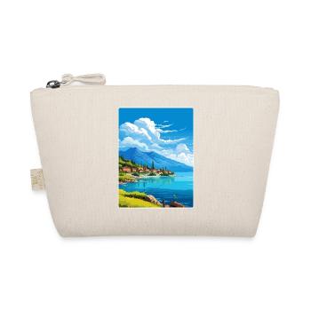 Lake Garda Italy Travel Poster Souvenir Paint WPA - Organic Pouch - nature - Front