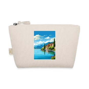 Lake Garda Italy Travel Poster Souvenir Paint WPA - Organic Pouch - nature - Front