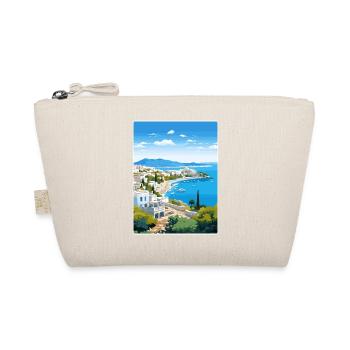 Bodrum Turkey Travel Poster Souvenir Painting WPA - Organic Pouch - nature - Front