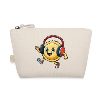 Ravioli Pasta Italian Techno Dancing Cartoon - Organic Pouch - nature - Front