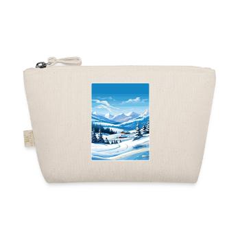 French Alps France Travel Poster Souvenir Paint WP - Organic Pouch - nature - Front