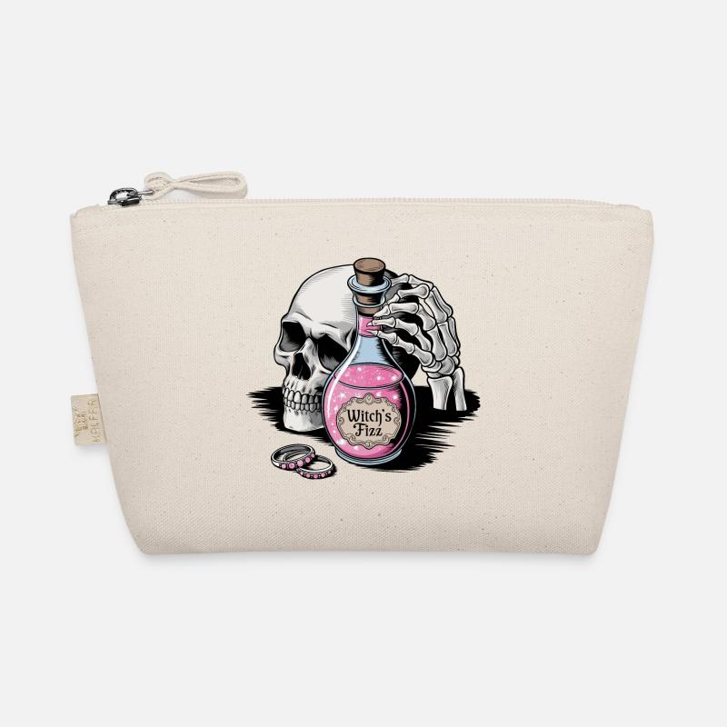 Witch's Fizz Halloween Skull Organic Pouch