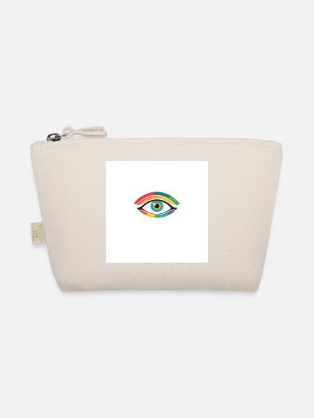Bunte Auge - Bio-Täschchen - Natur