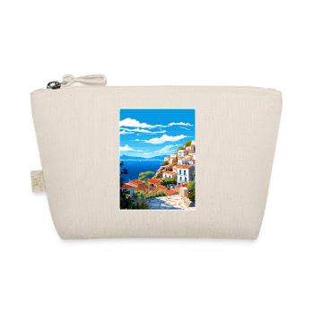 Hydra Greece Travel Poster Souvenir Postcard Paint - Organic Pouch - nature - Front