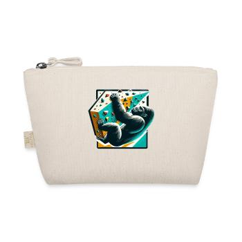 Bouldering Gorilla Gift - Organic Pouch - nature - Front