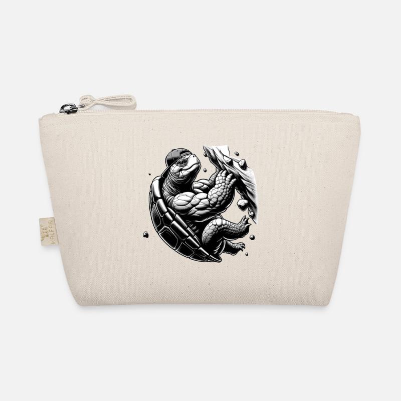 Bouldering Turtle Climbing Gift Organic Pouch