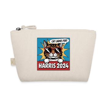 Cat Ladies For Kamala Harris 2024 USA Amerika - Bio-Täschchen - Natur - Vorne