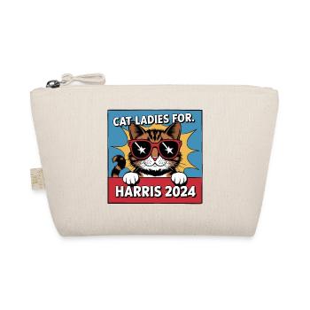 Cat Ladies For Kamala Harris 2024 USA Amerika - Bio-Täschchen - Natur - Vorne