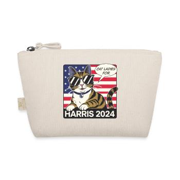 Cat Ladies For Kamala Harris 2024 USA Amerika - Bio-Täschchen - Natur - Vorne