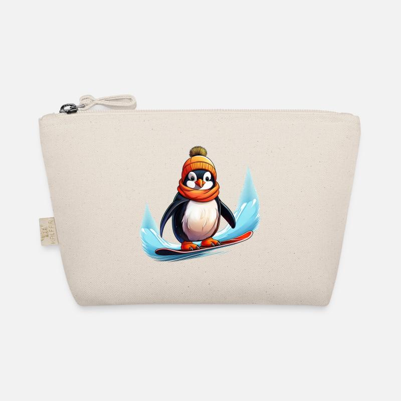 Pinguin Snowboard Bio-Täschchen