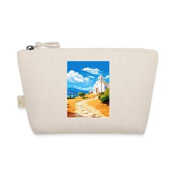 Amorgos Greece Travel Poster Souvenir Painting WPA - Organic Pouch - nature - Front