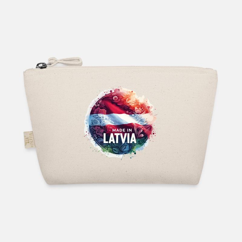 Made in Lettland Geschenk - Bio-Täschchen - Natur