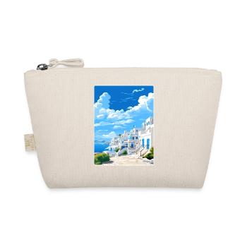 Mykonos Griechenland Reise Poster Souvenir Malerei WPA - Bio-Täschchen - Natur - Vorne