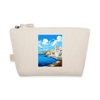 Agios Nikolaos Griechenland Reiseposter Souvenir WPA - Bio-Täschchen - Natur - Vorne