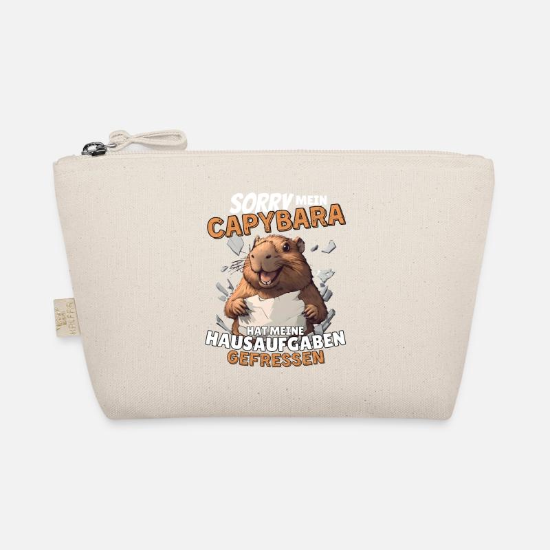 Mein Capy Capybara Hat Hausaufgaben Gefressen - Bio-Täschchen - Natur