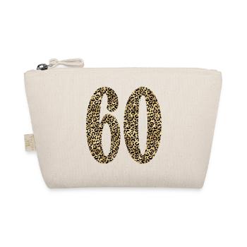 60e anniversaire - Numéro 60 Imprimé léopard - Trousse biologique - nature - Devant