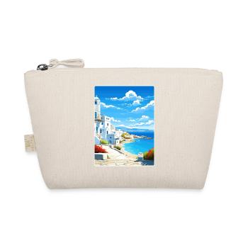 Paros Greece Travel Poster Souvenir Postcard Paint - Organic Pouch - nature - Front