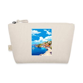 Poros Greece Travel Poster Souvenir Postcard Paint - Organic Pouch - nature - Front