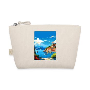Parga Greece Travel Poster Souvenir Postcard Paint - Organic Pouch - nature - Front