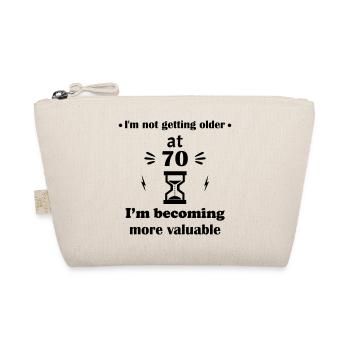Birthday Gift: Gain Value at 70 - Organic Pouch - nature - Front