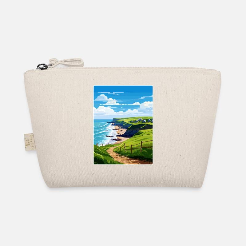 Crackington Haven Cornwall England Travel Poster Organic Pouch