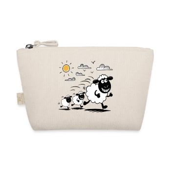 Funny Sheep Flock Animals - Organic Pouch - nature - Front