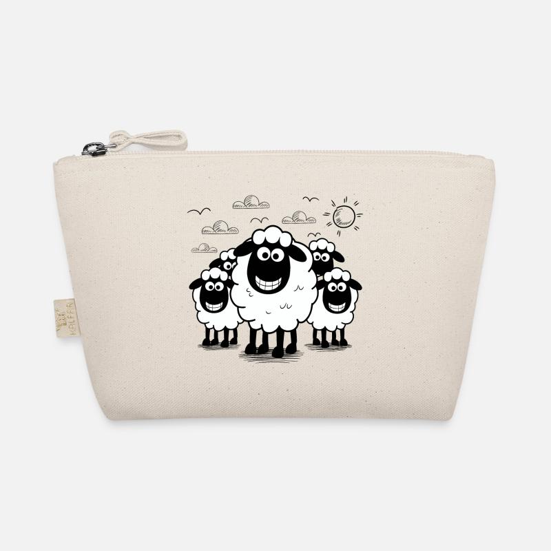 Funny Sheep Flock Animals Organic Pouch