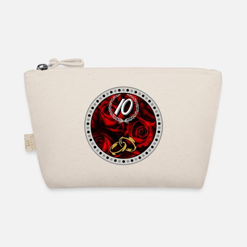 Tenth anniversary ring roses Organic Pouch