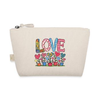 LOVE - Fleurs de coeur - Trousse biologique - nature - Devant