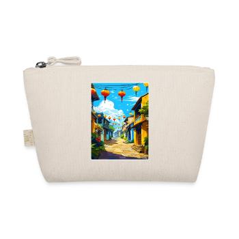 Hoi An Vietnam Travel Poster Souvenir Painting WPA - Organic Pouch - nature - Front