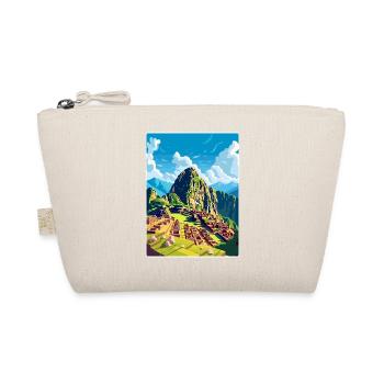 Machu Picchu Peru Reise Poster Souvenir Farbe WPA - Bio-Täschchen - Natur - Vorne